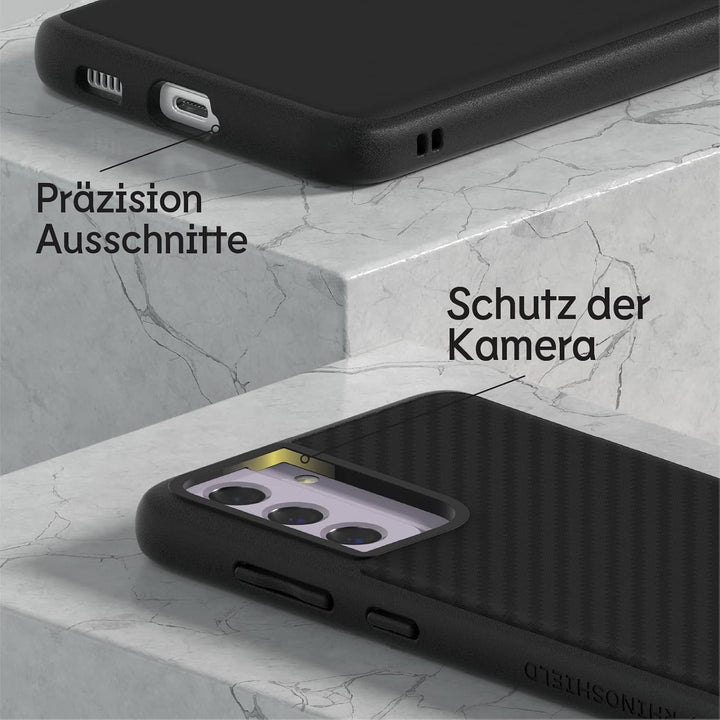 RhinoShield Case kompatibel mit [Samsung Galaxy S21 FE] | SolidSuit - Stossdämpfende &amp; schlanke Schu