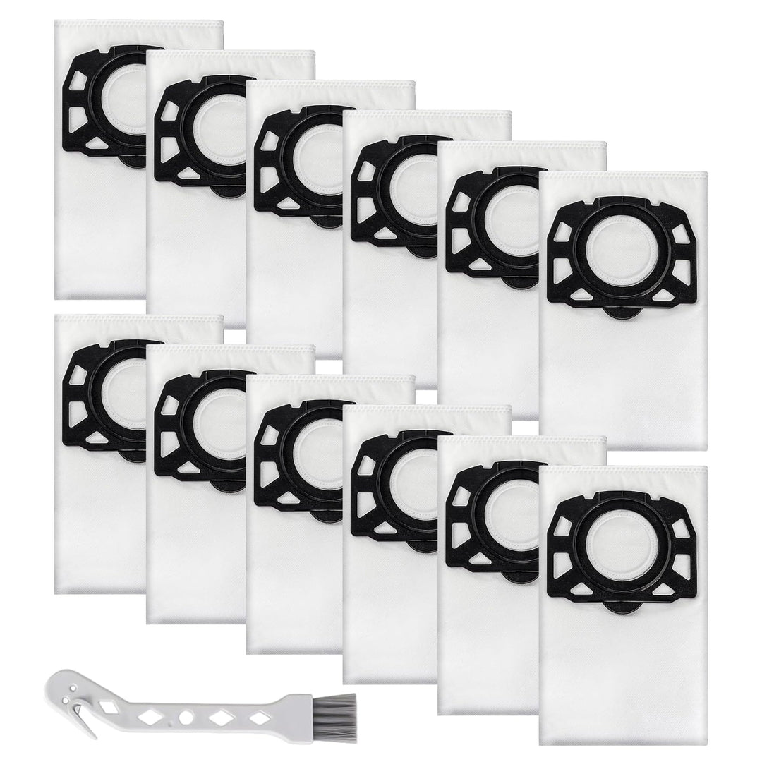 12 Staubsaugerbeutel für Kärcher WD2/WD2 Plus / WD3 / KWD1 / KWD2 / KWD3 / SE 4001 / SE 4002 / WD3.2