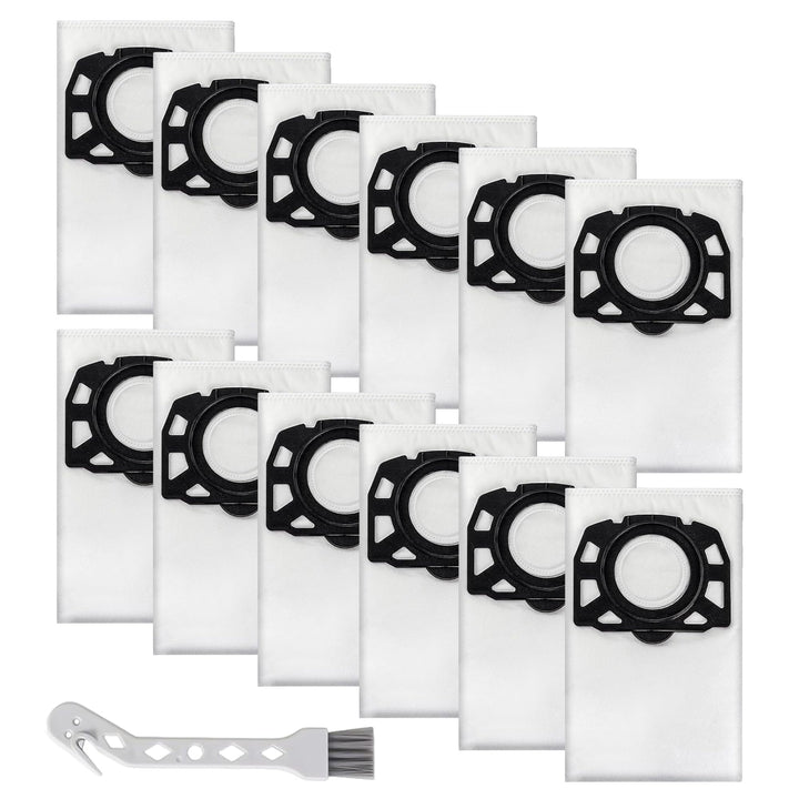 12 Staubsaugerbeutel für Kärcher WD2/WD2 Plus / WD3 / KWD1 / KWD2 / KWD3 / SE 4001 / SE 4002 / WD3.2