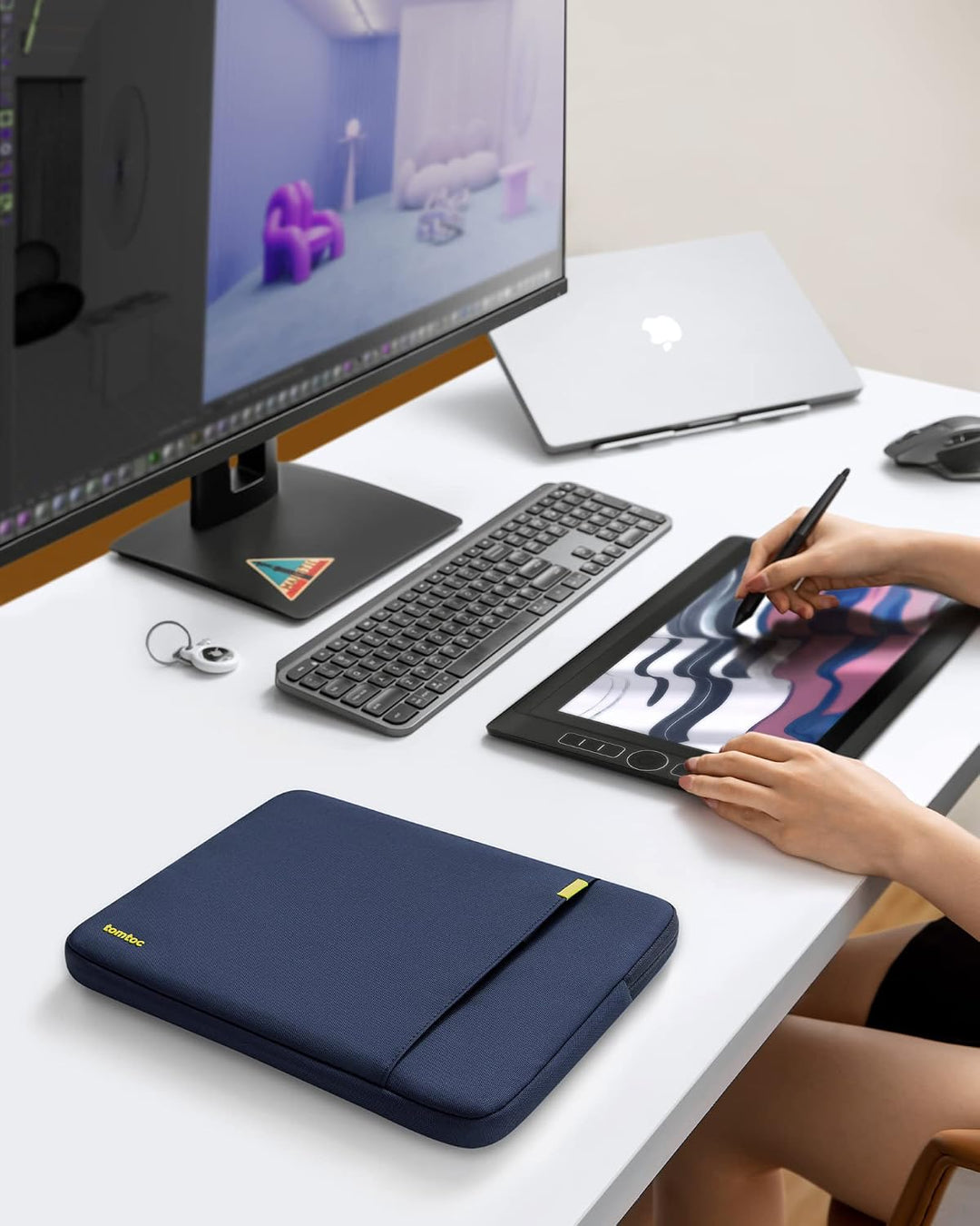 tomtoc 360° Laptop Tasche Hülle für 14-Zoll MacBook Pro M5 Pro/Max (2026), M5/M4/M3/M2/M1 A3434 A311