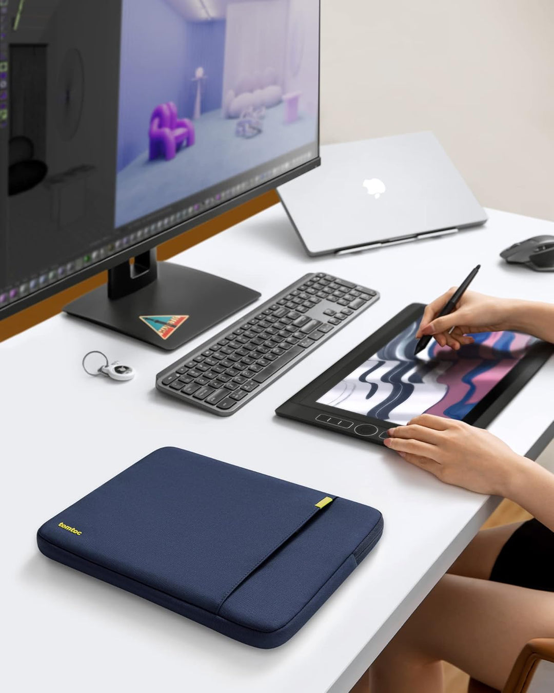 tomtoc 360° Laptop Tasche Hülle für 14-Zoll MacBook Pro M5 Pro/Max (2026), M5/M4/M3/M2/M1 A3434 A311