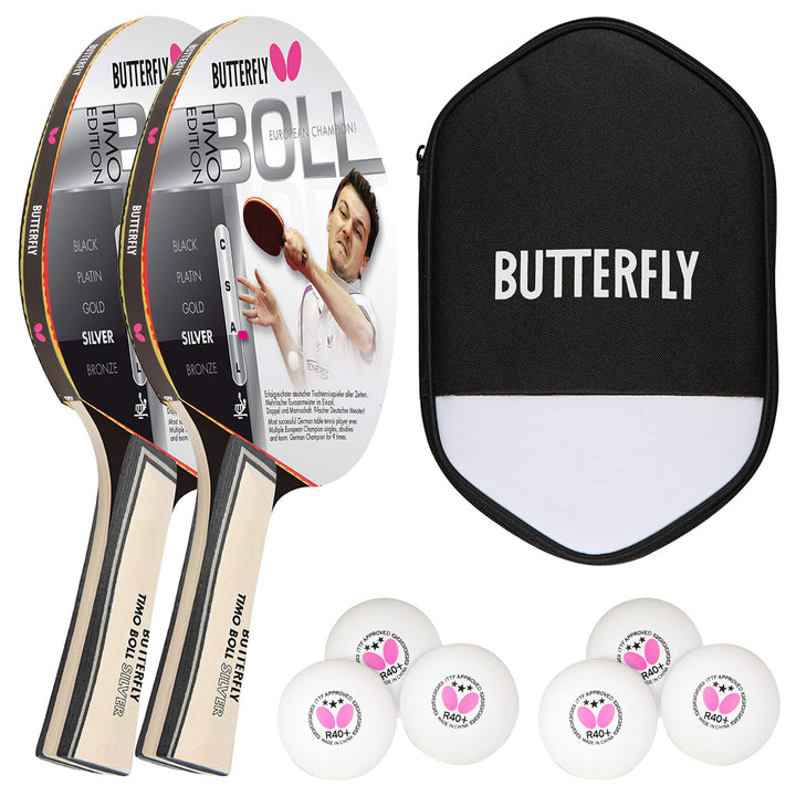 Butterfly® Timo Boll Silver 85015 Tischtennisschläger | Tischtennis Racket TT Bat Hobbyschläger für