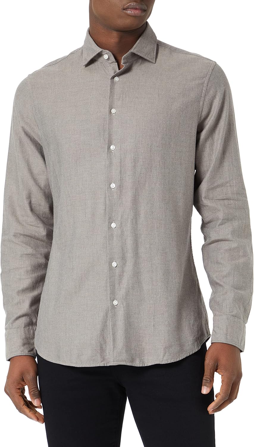 Seidensticker Herren Business Hemd - Shaped Fit - Bügelfrei - Kent-Kragen - Langarm - 100% Baumwolle