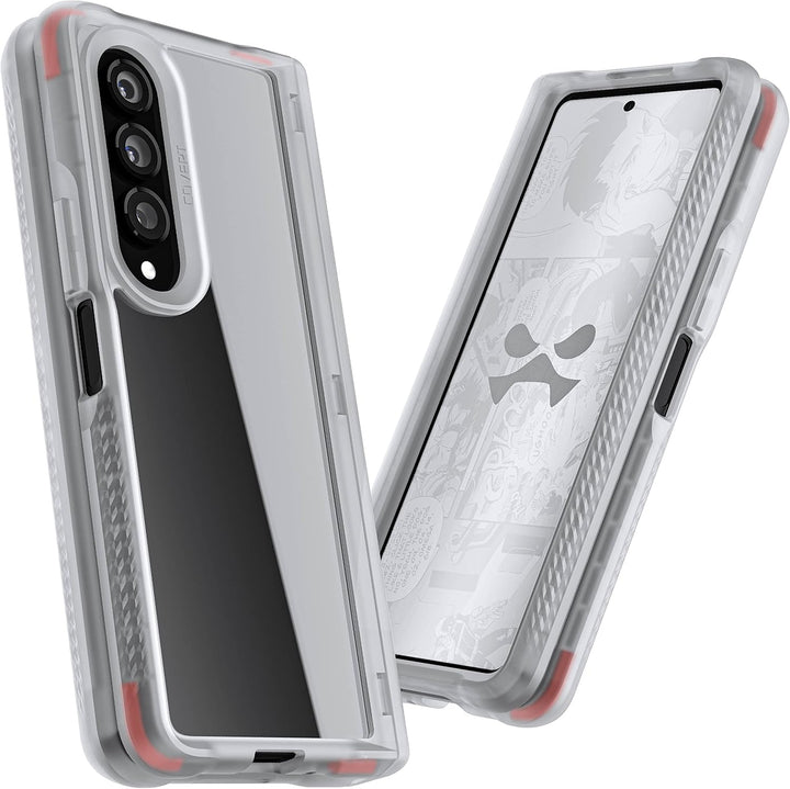 Ghostek COVERT Clear Z Fold 4 Case with Slim Lightweight Design and Hinge Protection Wireless Chargi
