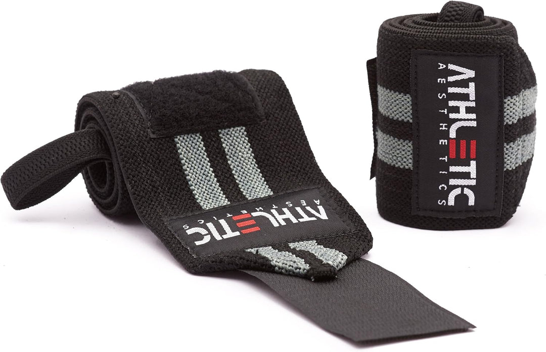 ATHLETIC AESTHETICS Handgelenk Bandagen Fitness - Wrist Wrap (45 cm im Paar) Handgelenkbandage für K