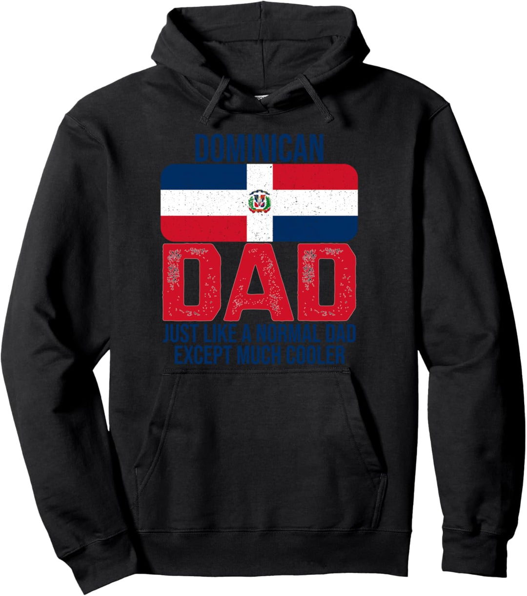 Dominican Dad Dominican Republic Flag Design Vatertag Pullover Hoodie