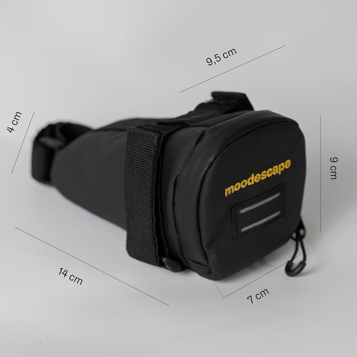 Satteltasche, 0,73 Liter, Wasserdicht – Recyceltes Robustes Polyester – Aero-Design – Helles Innenfu