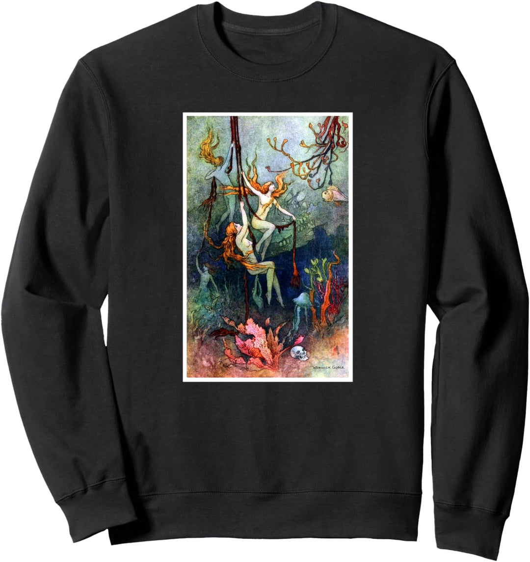 Meeresnymphen Seetang Schiffbruch Warwick Goble Skurril Sweatshirt
