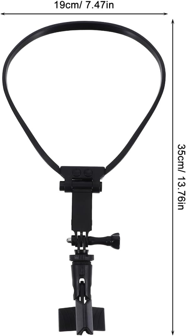 CLISPEED Ergonomische Mikrofon Halshalterung Verstellbar Aus Leichtem Material Tragbarer Nacken Mikr