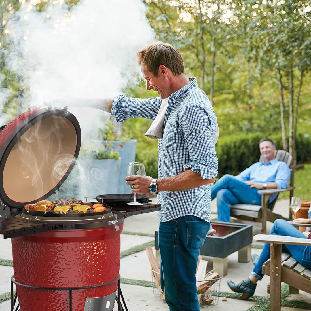 Keramikbeschichtete Grillplatte für Kamado Joe Classic, Large Big Green Egg und andere ähnliche Kera