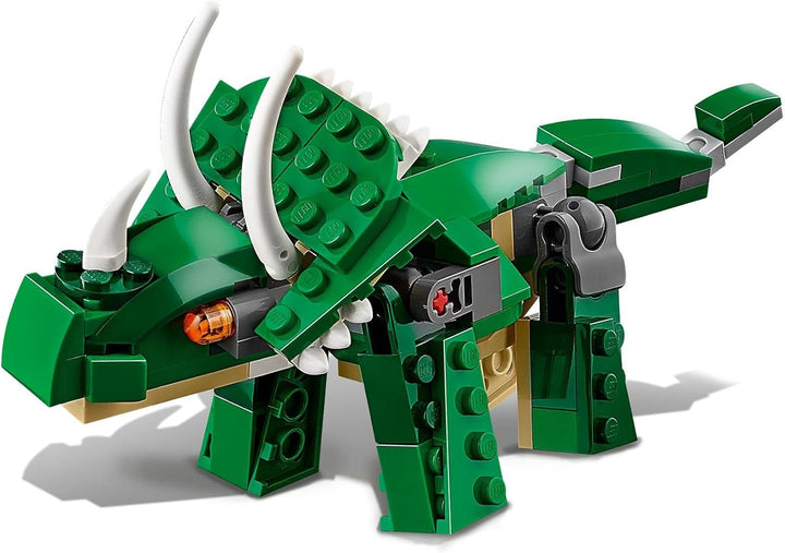 LEGO Creator Dinosaurier, 3in1 Spielzeug-Modell zum Bauen von T-Rex, Triceratops und Pterodactylus-F