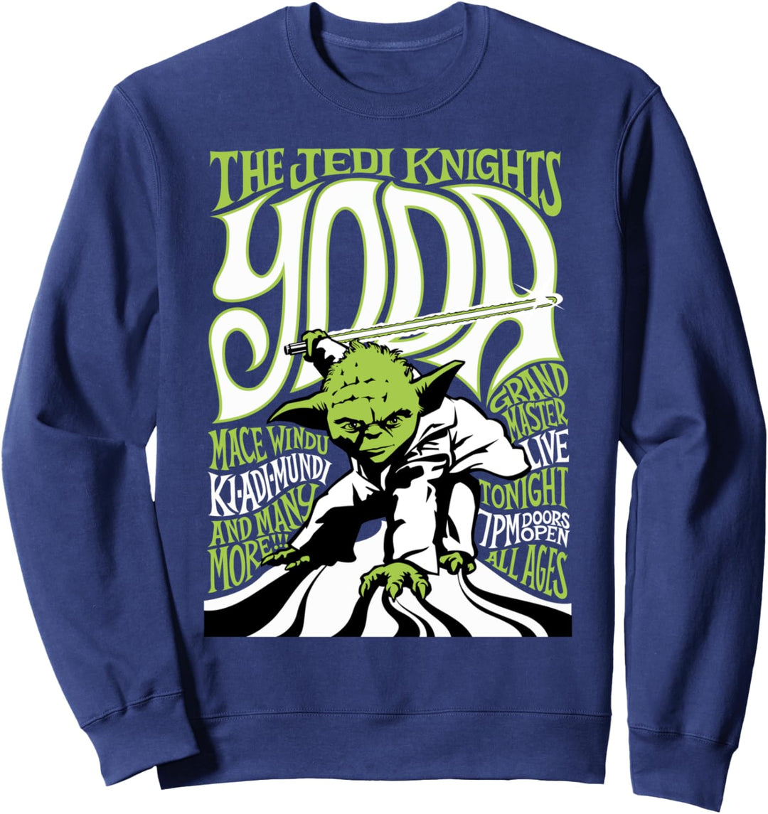 Star Wars Yoda The Jedi Knights Text Poster Sweatshirt