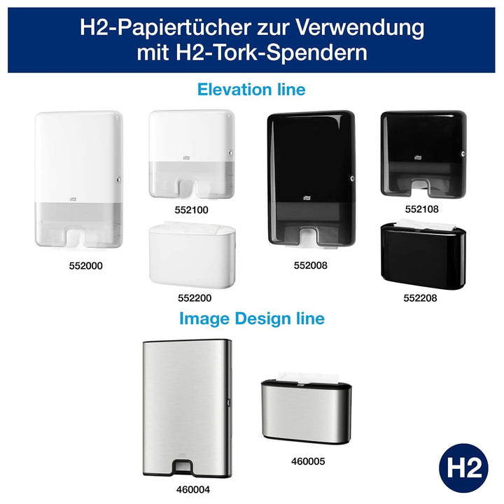 Tork Xpress weiche Multifold Papierhandtücher 100288 - H2 Premium Falthandtücher für Handtuchspender