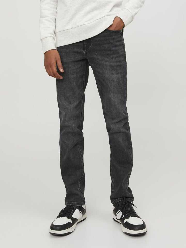 JACK &amp; JONES Boy Slim Fit Jeans JJIGLENN JJIORIGINAL SQ 590 JNR Slim Fit Jeans Junior 146 Black Deni