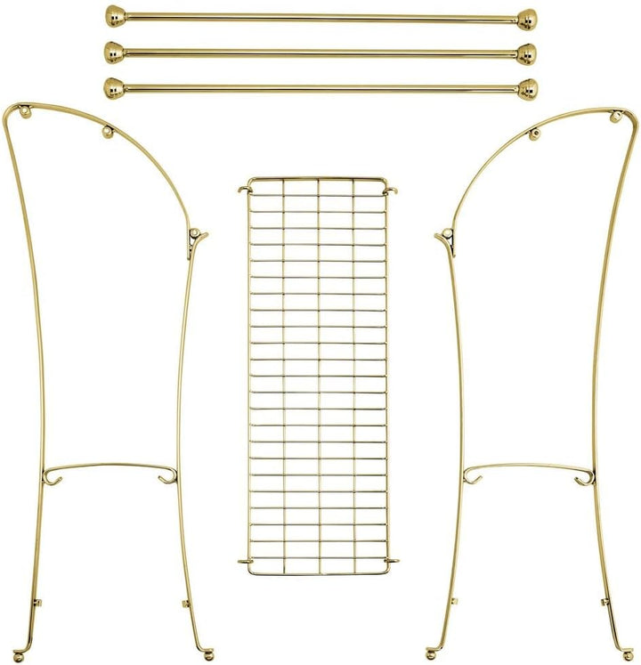 mDesign Handtuchhalter – freistehender Handtuchständer mit DREI Stangen – Handtuchstange aus Metall