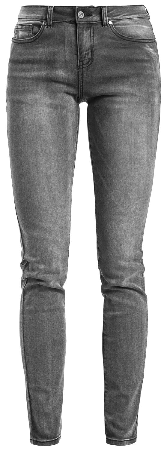 RED by EMP Damen graue Jeans mit Waschung W28L30