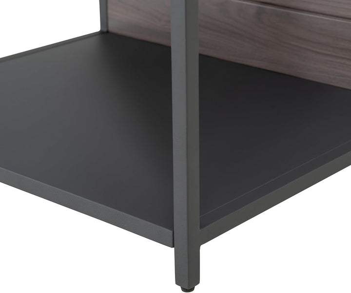 Sunjoy 3-stufiges Outdoor-Grillstation, Robuster Metallrahmen, Edelstahloberfläche &amp; Holzrückwand, P
