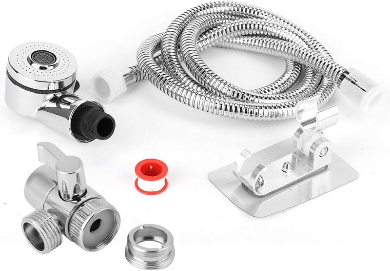 Ymiko Waschbecken Dusc Umlenker Wasserhahn Splitter Haarwösche Wasserhahn Konverter Adapter Set Ersa
