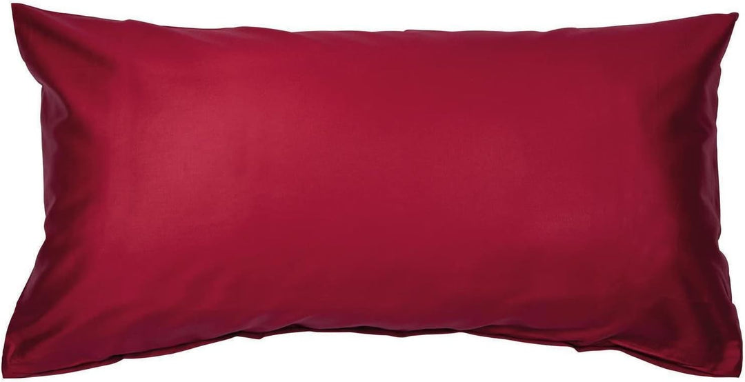 Janine Mako Satin Bettwäsche Uni Colors 135 x 200 cm Bordeaux 135 cm x 200 cm Bordeaux, 135 cm x 200