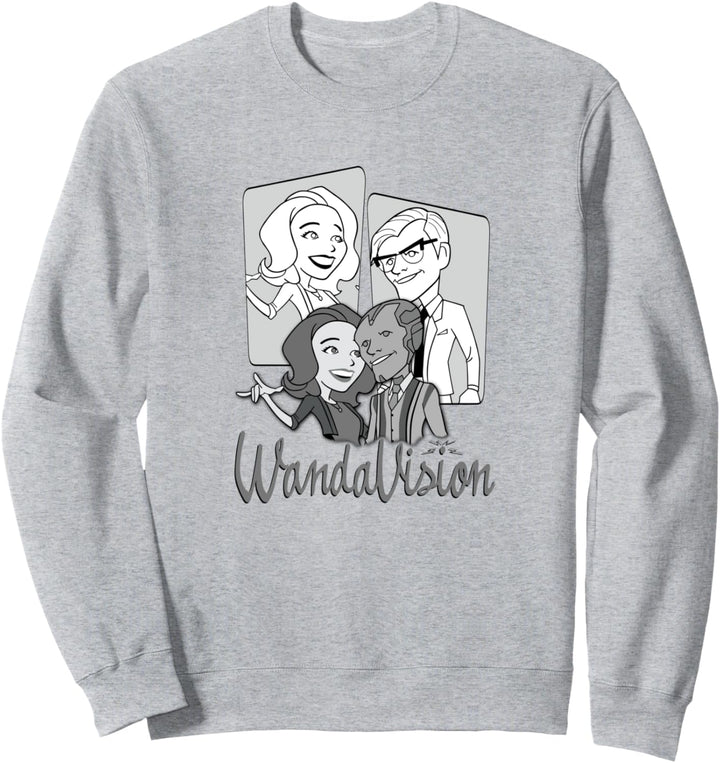 Marvel WandaVision Disguise Retro Logo Sweatshirt