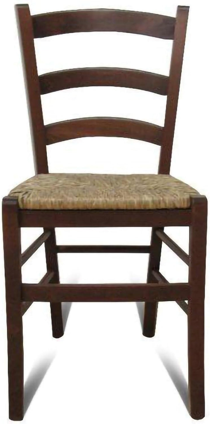 Dmora Set aus 2 klassischen Holzstühlen, für Esszimmer, Küche oder Wohnzimmer, Made in Italy, cm 44x