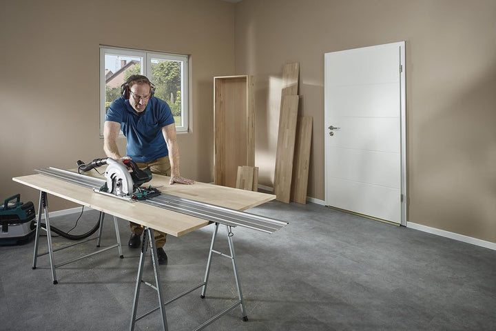 wolfcraft I FKS 145 - Führungsschiene für Handkreissägen I 6913000 I für Schnitte bis 110 cm I platz