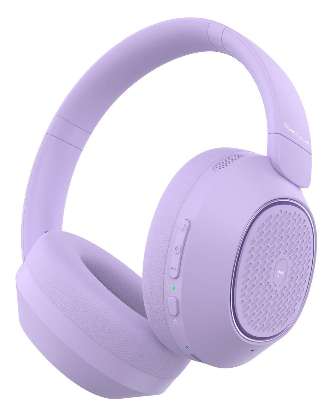 PowerLocus Hybrid Active Noise Cancelling Kopfhörer, 60 Std. Spielzeit Kopfhörer Kabellos, Transpare