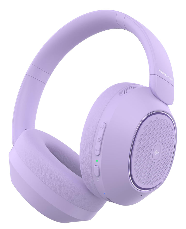 PowerLocus Hybrid Active Noise Cancelling Kopfhörer, 60 Std. Spielzeit Kopfhörer Kabellos, Transpare