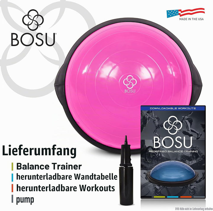 BOSU® Sport-Balance-Trainer, Reisegrösse, Rosa/Schwarz