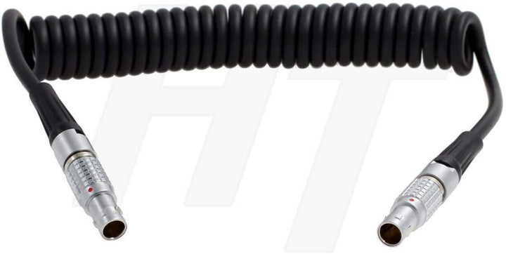 HangTon 2 Pin auf 2 Pin Power Coiled Kabel für ARRI Alexa Transvideo Monitor Teradek Bond