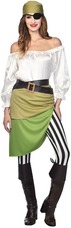amscan Deluxe Schiffskamerad Kostüm für Erwachsene Damen 34-36, 34-36