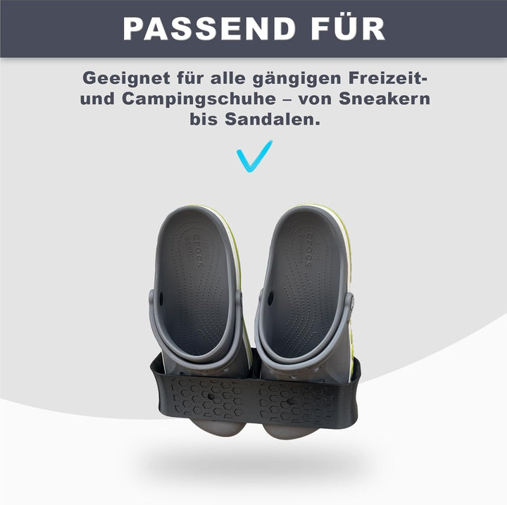 Universal Schuhhalter für Camper, platzsparender Schuhorganizer für Wohnmobile, Garagen oder enge Rä