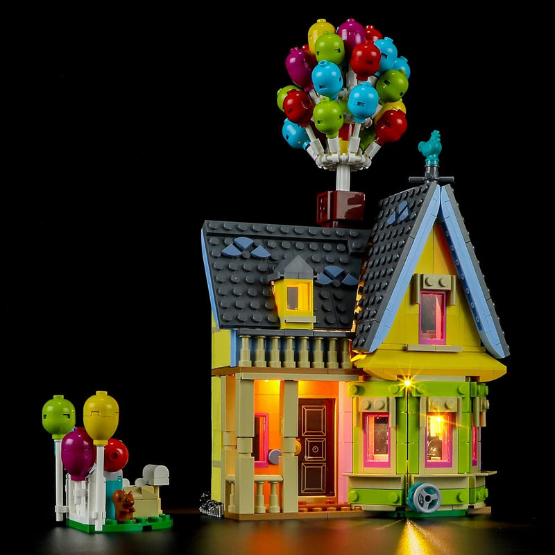 BRIKSMAX 43217 Led Licht für Lego Carls Haus aus „Oben“ - Compatible with Lego Disney Bausteinen Mod