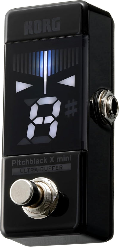 Korg - PB-X-MINI Pitchblack X Series - Chromatic Guitar/Bass Pedal Mini Tuner - Black, PB-X-MINI