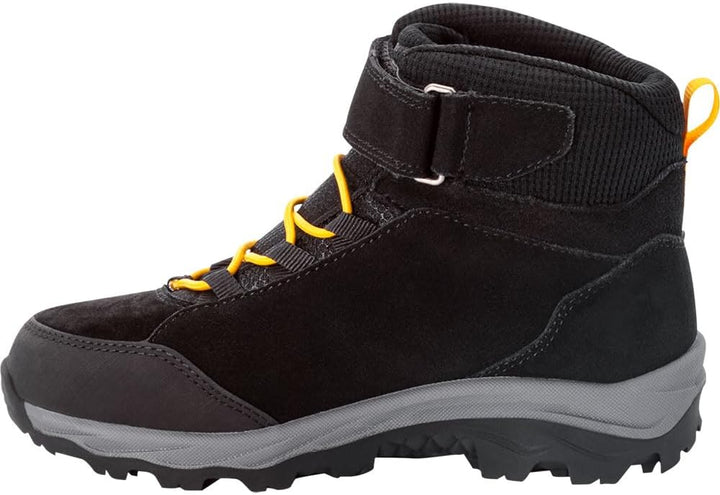 Jack Wolfskin Unisex Kinder Vojo Lt Texapore Mid K Outdoorschuhe 31 EU Black Burly Yellow Xt, 31 EU