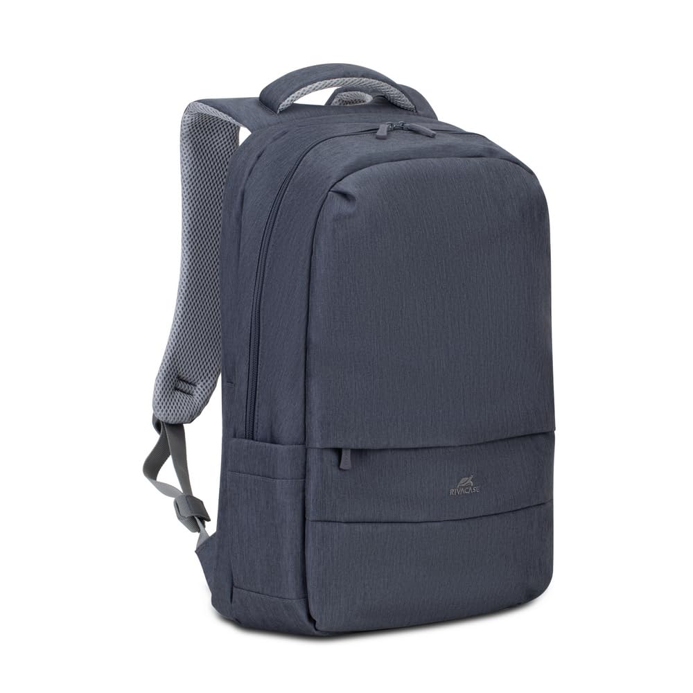 Rivacase Laptoprucksack mit USB-Ladeanschluss - wasserabweisender Notebook-Rucksack bis 17,3 Zoll -