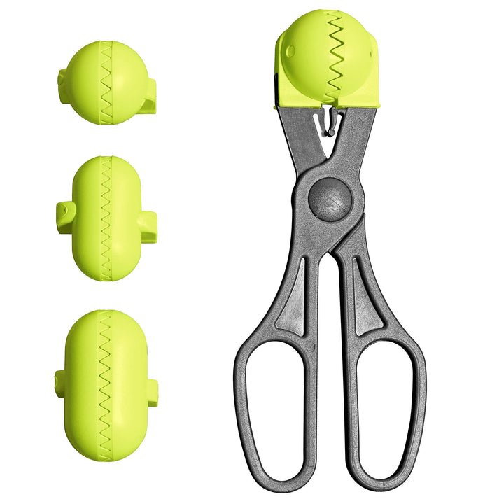 La Croquetera Frikadellenzange Multifunktionales Werkzeug Lime Green - Mit 4 austauschbaren Formen f