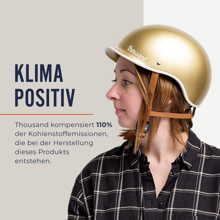 Thousand Fahrradhelm für Erwachsene – Kollektion Heritage – Zertifiziert Sicherheit für Fahrrad, Ska