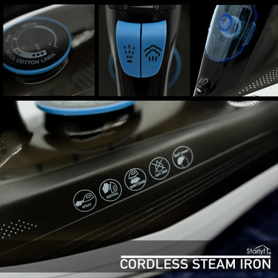 BEST DIRECT Starlyf Cordless Steam Iron Schnurloses Dampfbügeleisen - Schnurloses Dampfbügeleisen -