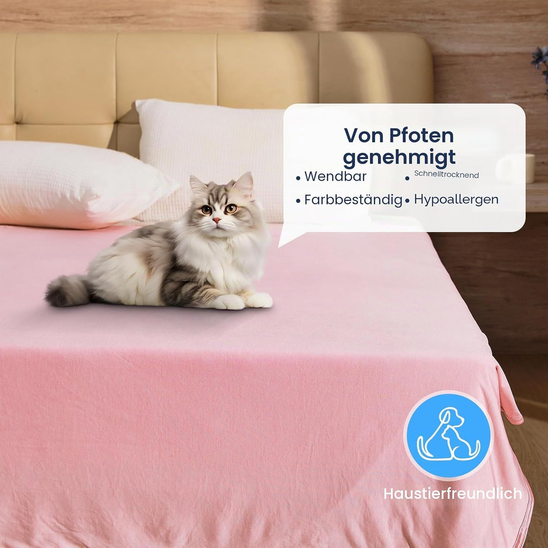 Kühldecke gegen Nachtschweiss, Sommerdecke Kühlwurf für Heiss schlafende Personen, Q-Max > 0,45 Kühl