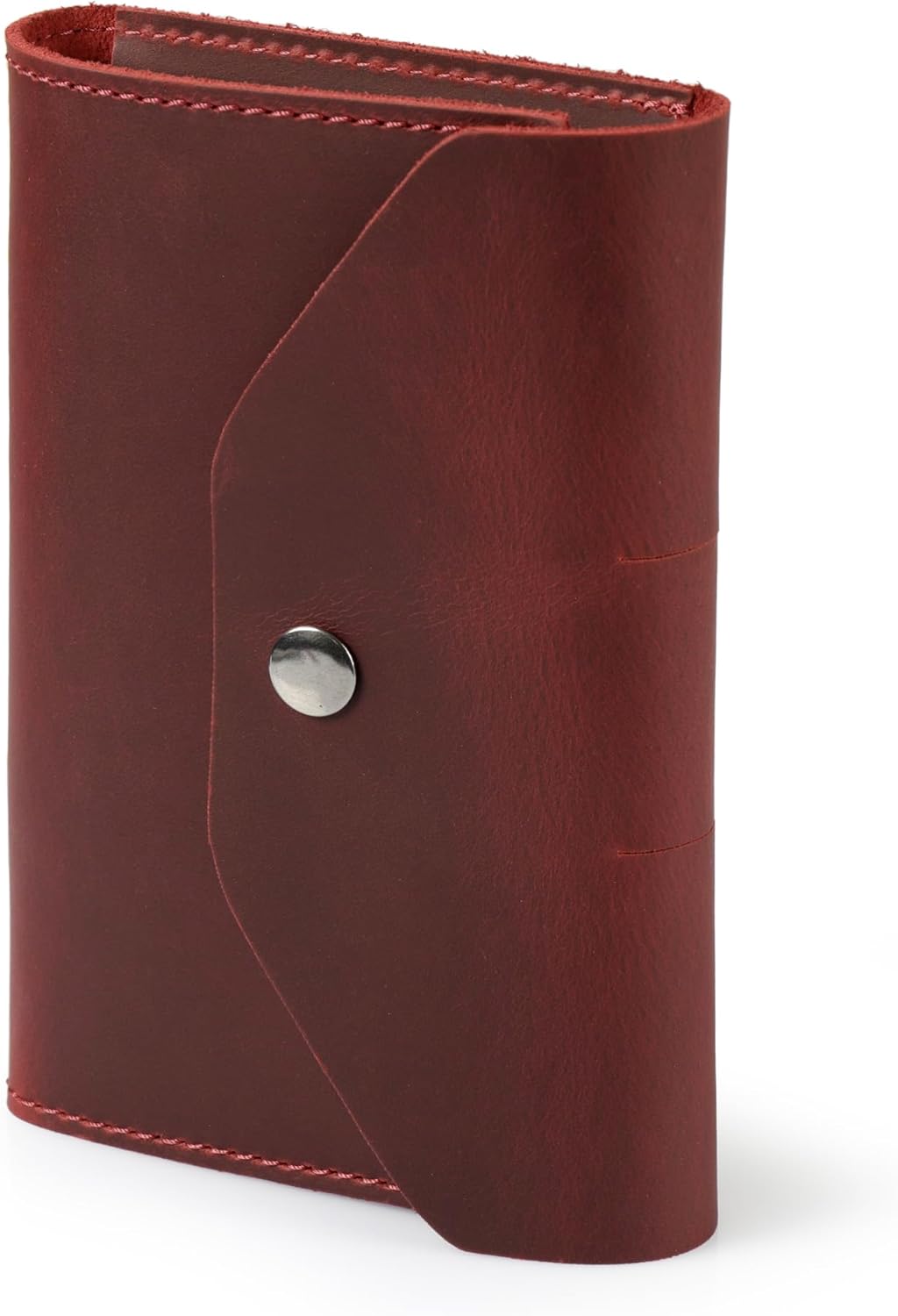 Londo Echtleder Schreibmappe Konferenzmappe mit Notizblock Notizblock und Schloss Rot S, Rot S