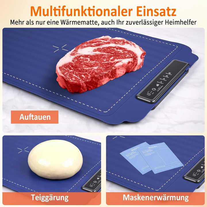 Elektrische Warmhalteplatte für Speisen, 40-100℃ Speisenwärmer Elektrisch Wärmeplatte Essen Faltbare