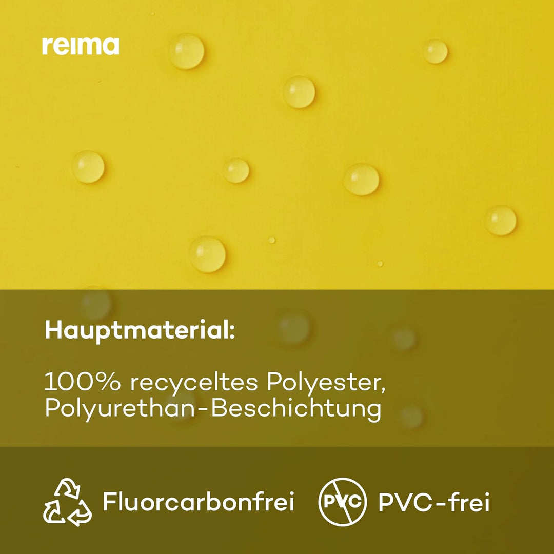 Reima Lampi Regenjacke Kinder Wasserdicht - Reissverschluss vorne Jacken für Jungen, Mädchen, Abnehm