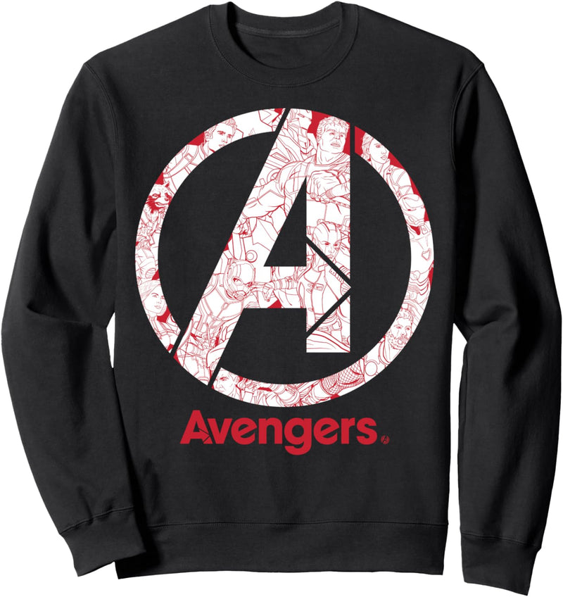 Marvel Avengers Line Art Logo Sweatshirt