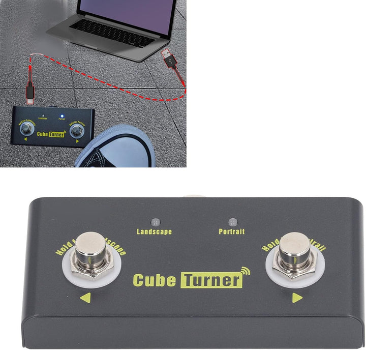 Bluetooth Wireless Page Turner Pedal wiederaufladbare Hände er Musiklie -Controller für Banddarstell