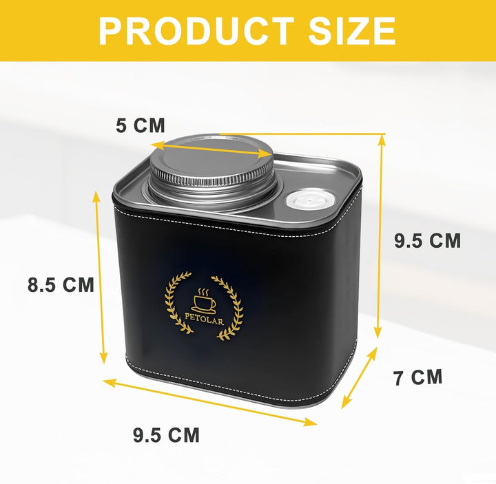 Kaffeedose Luftdicht, Kaffeebohnen Behälter 150g, Kaffeedose für Gemahlenen Kaffee, Kaffeedosen Meta