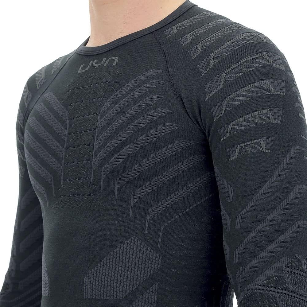 UYN Herren Resilyon Langarmshirt, Black/Anthracite, S/M