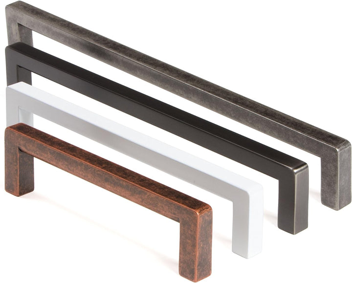 Gedotec Möbelgriff aus Vollmetal | 5 Stück Griffe für Küchenschränke inkl. Befestigungsmaterial | SI