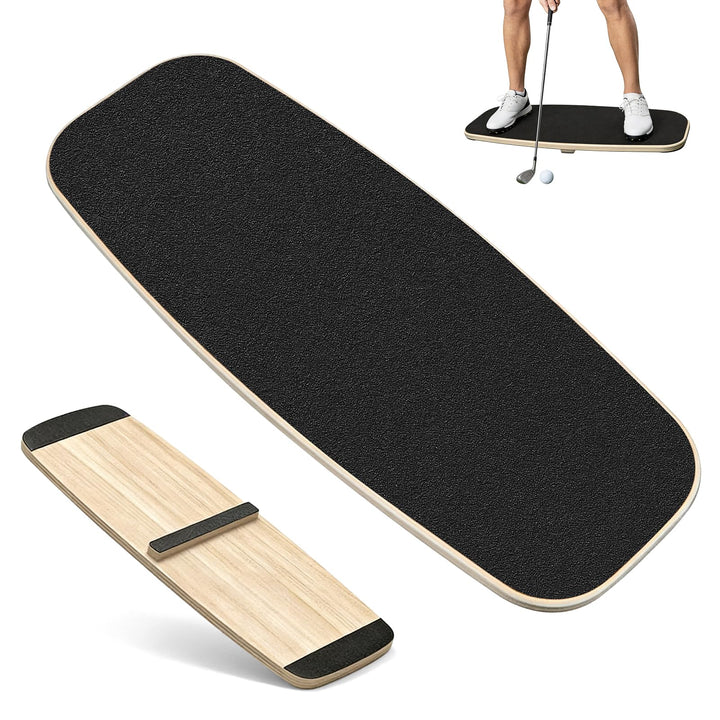 Golf Balance Board, 75 x 30 cm Golfschwung Druckbett Schwungtrainer, 150 kg Tragkraft, Gewichtsverla