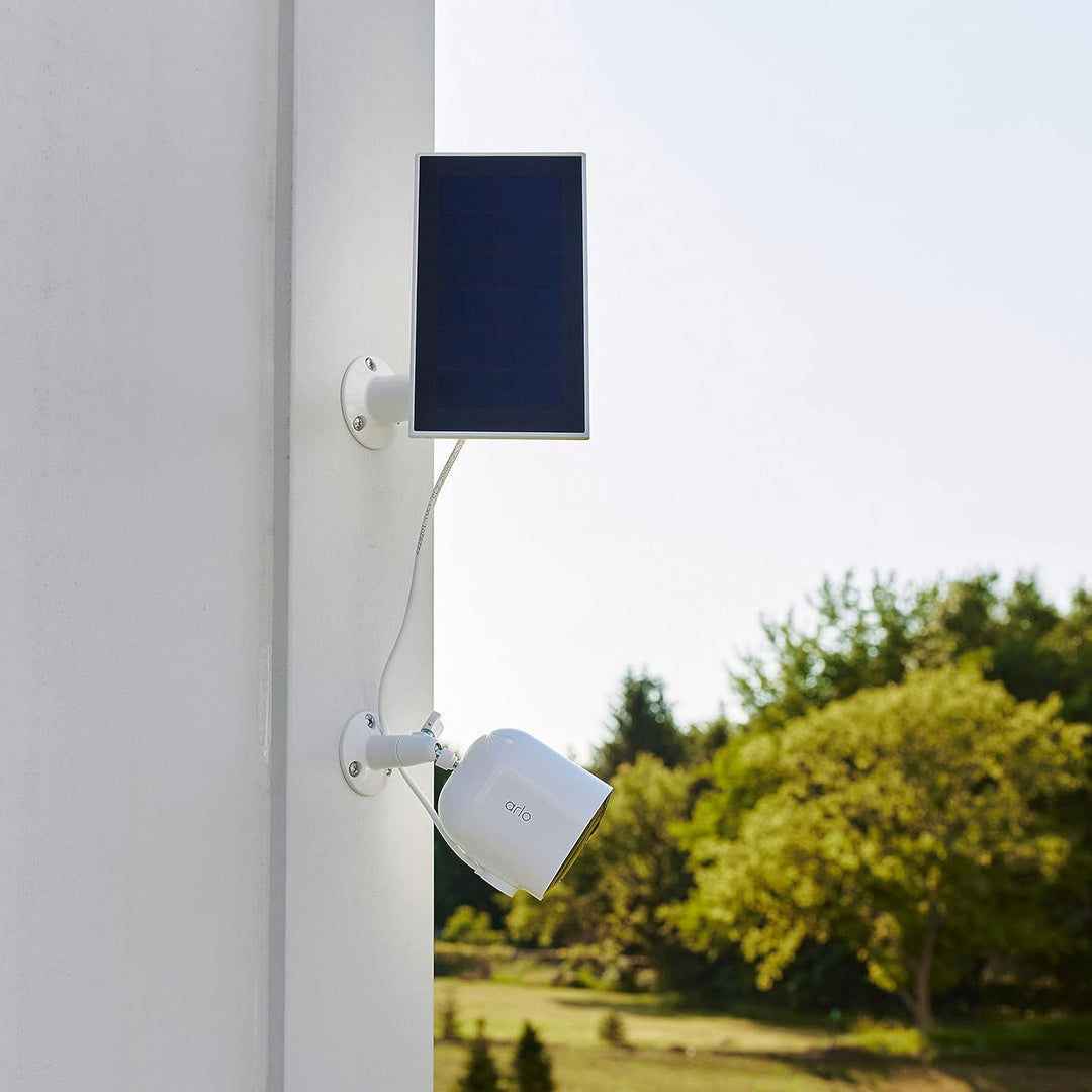 Arlo Zertifiziertes Zubehör, Solarpanel, Kabel 2.4m, Wetterfest, Kompatibel Mit Pro 3, Pro 4 (+XL),